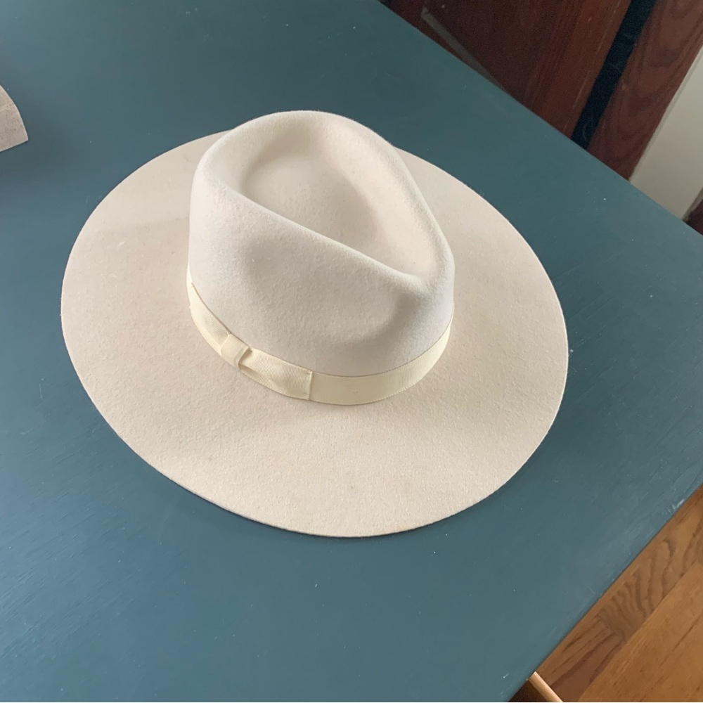 Cream Wool Rancher Hat